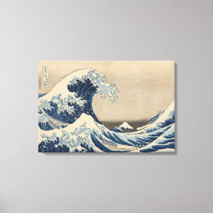 Onder de golf van Kanagawa Print