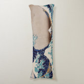 Onder de Grote Golf van Kanagawa Lichaamskussen (Voorkant Verticaal)