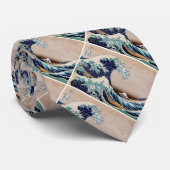 Onder de Grote Golf van Kanagawa Stropdas (Opgerold)