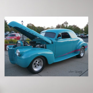 ONDER DE HOOD 1940 CHEVY POSTER