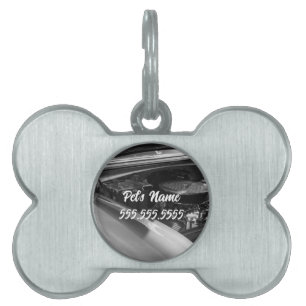 Onder de Hood Pet ID Tag Huisdieren Naamplaatje
