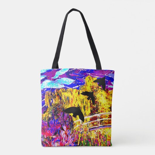 Onder de indruk van Drie Tote Bag (Achterkant)