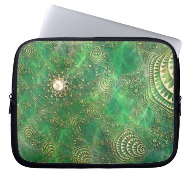 Onder de laptophoes van het Emerald Zee Laptop Sleeve (Voorkant)