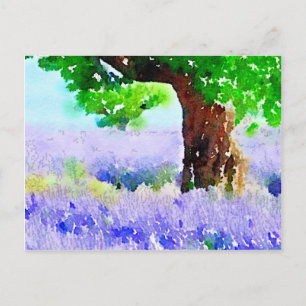 Onder de Lavender-structuur Briefkaart