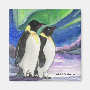 Onder de Light Penguin Art Magneet