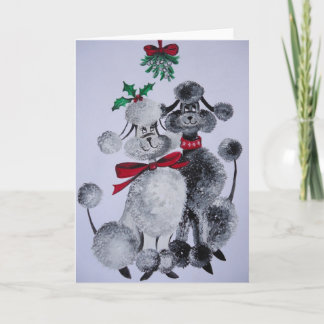 Onder de Maretak Feestdagen Kaart