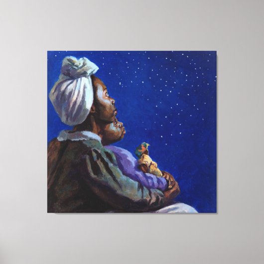 Onder de Midnight Blues 2003 Canvas Afdruk (Voorkant)