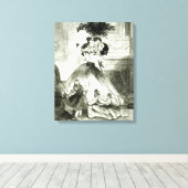 Onder de Mistletoe' Canvas Afdruk (Insitu (Houten vloer))