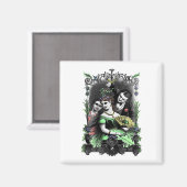 Onder de Mistletoe |  gekleurd Magneet (Voorkant / Achterkant)