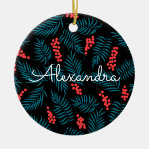 Onder de Mistletoe Keramisch Ornament