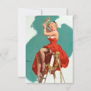 Onder de Mistletoe Pin Up