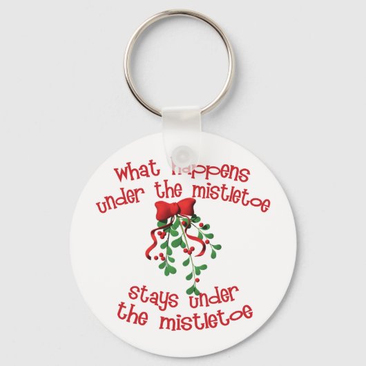Onder de Mistletoe Sleutelhanger (Voorkant)