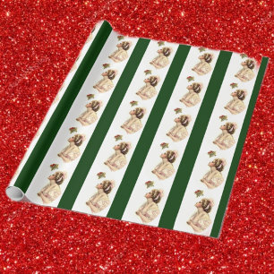Onder de Mistletoe vissen Cadeaupapier
