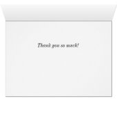 Onder de motorkap kaart met dankbetuiging (Binnen Horizontaal (Onder))