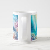 Onder de oceaan zee schildpad extra grote beker (Achterkant)