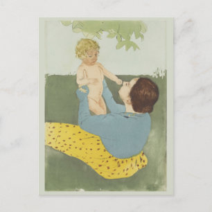 Onder de Paardse kastanjeboom Mary Cassatt Briefkaart