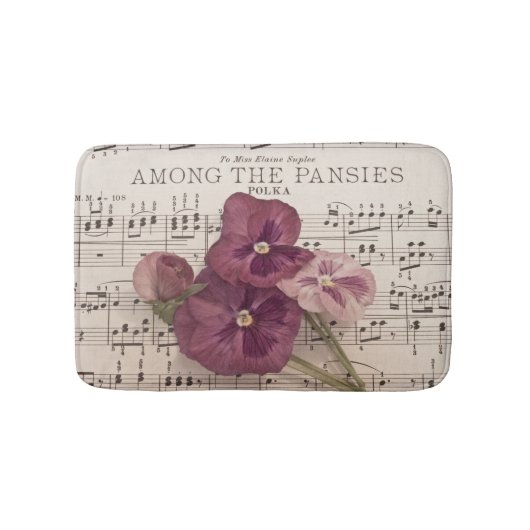 Onder de Pansies Badmat (Voorkant)
