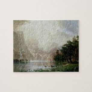 Onder de Sierra Nevada-bergen door Bierstadt Legpuzzel