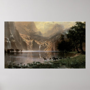 Onder de Sierra Nevada bergen Poster