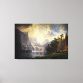 Onder de Sierra Nevada door Albert Bierstadt Canvas Afdruk (Voorkant)