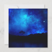 Onder de Stars Night Sky Wedding Save the Date (Achterkant)