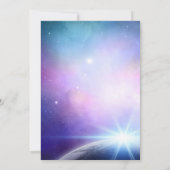 Onder de Stars Paarse roze Typografie Wedding (Achterkant)