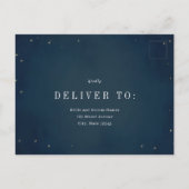 Onder de Stars Wedding RSVP Reply Card Briefkaart (Achterkant)