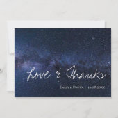 Onder de sterren Elegant Love & Bedankt Wedding (Voorkant)