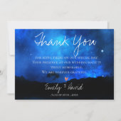 Onder de sterren Elegant Love & Bedankt Wedding Th (Achterkant)