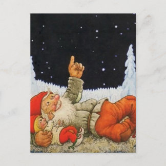 “Onder de sterren” Kabouters door Jenny Nystrom Briefkaart