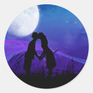 Onder de sterren ronde sticker