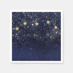 Onder de sterren Sterrennacht Goud Blauw Galabal Servetten