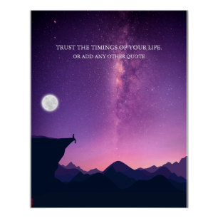 Onder de sterren: vertrouw op de timing van je lev perfect poster