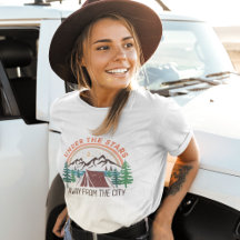 Onder de sterren weg van de stadscamping