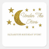 Onder de sterretdag vierkante sticker (Voorkant)