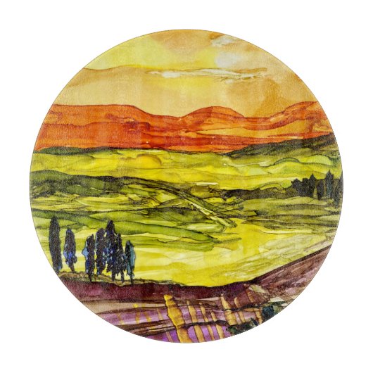 Onder de Toscaanse zon Snijplank (Voorkant)