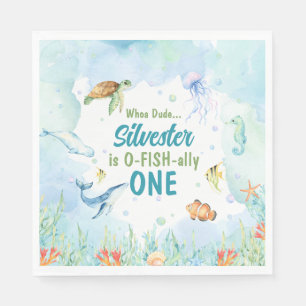 Onder de verjaardag van het Zee Napkins Servet