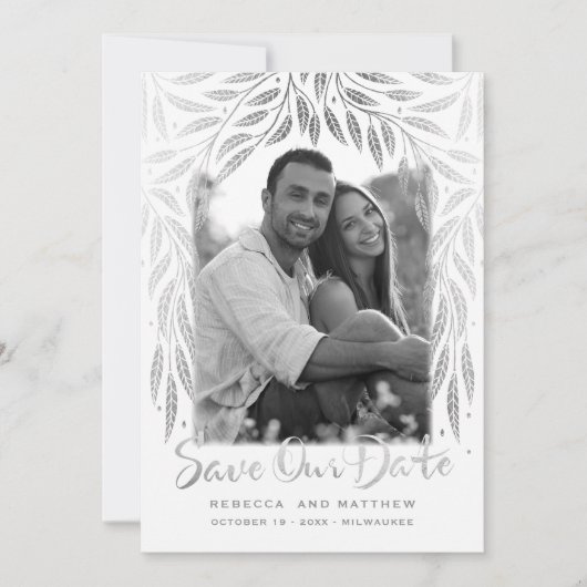 Onder de Willows 3 Foto Opslaan van de Datum Save The Date (Voorkant)