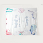 Onder de Zee 3e Verjaardag Wandkleed (Voorkant (horizontaal))