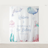 Onder de Zee 3e Verjaardag Wandkleed (Voorkant)