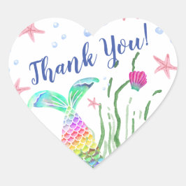 Onder de Zee aangepaste naam Hart Sticker