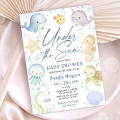 Onder De Zee Baby Shower Cute Oceaan Kaart