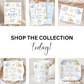 Onder De Zee Baby Shower Cute Oceaan Kaart
