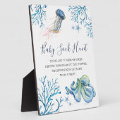 Onder de Zee Baby shower Games Sign. Fotoplaat (Zijkant)