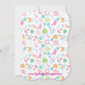 Onder de Zee Baby Sprinkle Kaart (Achterkant)