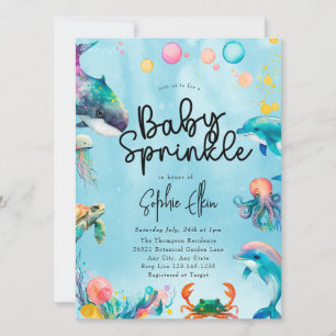 Onder de Zee Baby Sprinkle Kaart