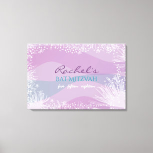 ONDER DE ZEE Bat Bar Mitzvah Uitnodiging Canvas Afdruk