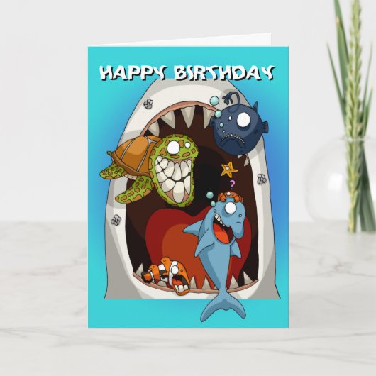 Onder de Zee Birthday Card Kaart (Voorkant)