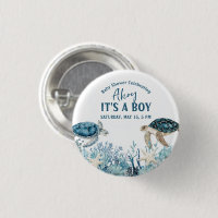 Onder de Zee Blauwe Ahoy Het is een Jongen Baby Bo