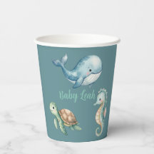 Onder de Zee Dieren Aquamarijn Baby Borrel